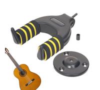 Support mural pour basse - Cintre de guitare en forme de U en fer 15,5 x 10 x 7,5 cm | Étagère murale autobloquante pour ukulélé avec rangement d'instruments en éponge pour affaires en cas de cas