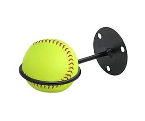 Support mural pour batte de baseball - Support de batte de baseball solide et haute résistance en métal | Cintre peu encombrant pour battes de softball, bâtons de hockey, balles de golf, équipement de