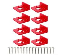 Support mural pour batterie 12 V avec vis pour perceuses et batteries d'outils électriques - Convient aux batteries de 1,5 Ah à 9,0 Ah - Plastique ABS (8 pièces)