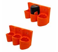 Support mural pour batterie compatible avec STIHL AS 2 10,8 V, porte-batterie pour système AS, rangement atelier, garage et abri de jardin, disponible pour 1, 2 ou 3 batteries