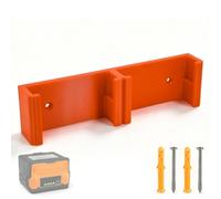 Support mural pour batterie Stihl AK - Support de batterie pour batterie AK10 AK20 AK30 Accessoires - Support pour tronçonneuse - Montage mural pour 2 batteries - Rangement parallèle avec 2 chevilles