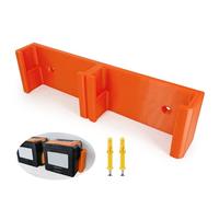 Support mural pour batterie STIHL AK10 AK20 AK30 - Accessoires pour tronçonneuse - Support mural pour 2 batteries - Rangement parallèle - Avec 2 chevilles - Orange