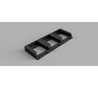 Support Mural pour Batteries 18V compatible avec Makita LXT et Bosch 18V, Rangement Atelier, Porte-Batteries, Noir