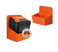 Support mural pour batteries compatibles STIHL AK 10, AK 20, AK 30 S - porte-batterie pour atelier et garage, disponible pour 1 ou 2 batteries