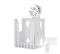 Support Mural Pour Boîte À Mouchoirs - Porte-lingettes De Toilette | Distributeur De Serviettes En Papier À Aspiration Rechargeable Antidérapant, Pour Dortoir, Bureau De Maquillage, Station À Langer