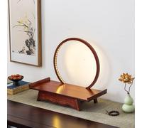 Support Mural pour Bouddhiste, Table d'autel Bouddhiste, avec éclairage LED, pour la Maison, pour Petits espaces(Natural Color,40 * 23 * 11cm)