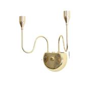 Support Mural pour Bougie Bougeoir Mural Simple doré for décoration de Mariage, Bar, fête, Salon, Maison(Color2)