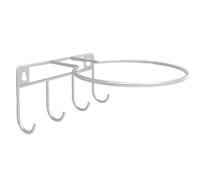 Support mural pour boule - Présentoir de rangement en métal, construction robuste, crochets inclus, conception peu encombrante | Organisateur d'équipement sportif pour le football, le basket-ball, le