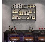 Support mural pour bouteille de vin en verre, étagère multi-usage en métal, présentoir à vin, support mural pour verre à vin, élégant nizer pour décoration d'intérieur