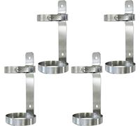 Support Mural pour Bouteille d'oxygène, Chariot pour Bouteilles de gaz médicaux, Support de Rangement en Acier Inoxydable pour Bouteilles d'azote, d'argon et d'hélium (Lot de 4, diamètre 11,
