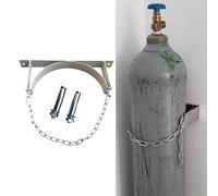 Support Mural pour Bouteille d'oxygène Portable avec chaîne de sécurité, Chariot de Transport pour Bouteilles de gaz en Acier pour école et Laboratoire, étagère Durable pour Propane - Instal