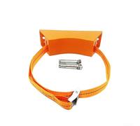 Support mural pour bouteilles de gaz liquide 5 kg - Fixation réglable avec sangles en nylon ABS pour caravane et camping - Support robuste pour une fixation sûre (orange)