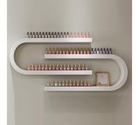 Support mural pour bouteilles de vernis à ongles, étagère de rangement en forme de U, étagère de rangement multifonctionnelle à suspendre pour salon de beauté/magasin de manucure, support de parfum
