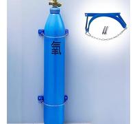 Support Mural pour Bouteilles d'oxygène - Support de Rangement pour 1 à 10 Bouteilles d'azote, léger avec chaîne de sécurité et vis, idéal pour Un Usage Domestique et médical (4 pièces)