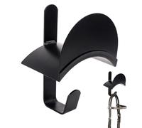 Support mural pour bride, support mural en métal, 17 x 5,5 x 8,7 cm/18,5 x 5,5 x 13,5 cm, crochet de rangement en acier, design de suspension stable, pour les maisons à l'extérieur, la cour, le parc