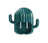 Support mural pour brosse à dents en forme de cactus avec ventouses pour salle de bain, chambre à coucher, organisation de brosse à dents avec crochets