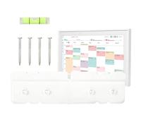 Support Mural pour Calendrier Skylight de 15 Pouces, Sans Goujon ni Perçage Installation Facile à Faire Soi-Même avec Vis et Mini Niveau Sans Dommage Aucun Clou ni Ancrage Requis