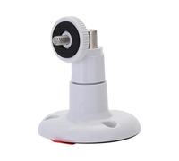 Support mural pour caméra de sécurité - 9,5 x 6,8 cm - ABS blanc - Support adhésif inclinable et pivotant - Parfait pour une utilisation professionnelle en intérieur et en extérieur - à