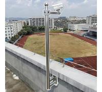 Support mural pour caméra de sécurité à large vue, support de vidéosurveillance de type L robuste pour surveillance extérieure, compatible avec la plupart des caméras