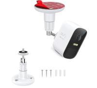 Support mural pour caméra de sécurité eufy 2C/2C Pro, 2/2 Pro, 3C/S300, 3/S330, eufyCam SoloCam S220/C210, support réglable à 360 degrés, fixation par adhésif ou vis - 1 paquet