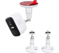 Support mural pour caméra de sécurité eufy 2C/2C Pro, 2/2 Pro, 3C/S300, 3/S330, eufyCam SoloCam S220/C210, support réglable à 360 degrés, fixation par adhésif ou vis - lot de 2