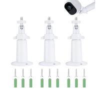 Support Mural pour Caméra de Sécurité Support pour Caméra de Sécurité Réglable Intérieure/Extérieure Compatible avec Arlo Blink CCTV Blanc 3 Pièces