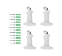 Support mural pour caméra Ring - 4 ensembles de supports muraux réglables avec rotation à 360° et inclinaison à 90° pour une installation sûre sur les murs ou les plafonds, surveillance de sécurité à