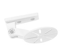 Support Mural pour Caméra sans Perçage, Blanc, en Plastique | Montage au Mur ou Plafond, Design Réversible pour Dôme, Vis et Adhésif Inclus