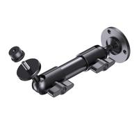 Support Mural pour Caméra/Webcam/Microphone, avec Filetage 1/4"-20 et 5/8" | 3.5 lbs pour Mur/Plafond, Double Rotule, Bras Articulé pour Éclairages/Caméra/DSLR/CCTV/Mic, Vis Incluses