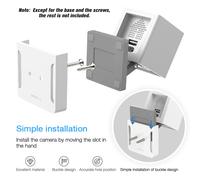 Support mural pour caméra Wyze, compatible avec les caméras Wyze Cam Smart Camera et iSmart Alarm Spot. Protection contre les chutes.