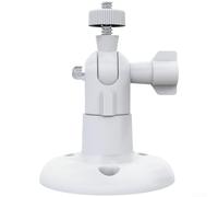 Support mural pour caméras standard - Support de caméra de sécurité intérieur/extérieur rotatif à 360°, construction en plastique robuste, compatible avec (blanc)