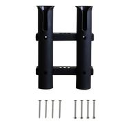 Support mural pour canne à pêche avec connecteur tubulaire, construction robuste en ABS pour un rangement sécurisé de la canne à pêche dans le garage, l'abri de jardin ou à la maison