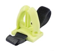 Support mural pour canne à pêche avec sangles, rangement vertical peu encombrant pour une organisation sécurisée, support de canne à poisson en plastique PP pour maisons, garage, abri de jardin (vert