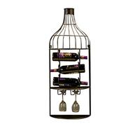 Support mural pour casier à vin en métal | Support de rangement mural pour étagère murale | Porte-bouteille de vin | Porte-verre à vin suspendu | Cave à vin LOFT Vintage Industrial Style