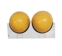 Support Mural pour Casques de sécurité - Organiseur empilable pour Casques de sécurité, idéal pour Les ouvriers du bâtiment, Peut contenir 2 Casques de sécurité, Solution de Rangement durabl