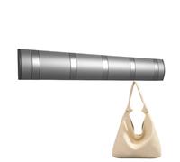 Support mural pour cintres, avec 5 crochets muraux en métal, étagère à suspendre dans l'entrée, pour manteaux, patères en métal, rangement polyvalent pour manteau, chapeau, serviette porte-monnaie