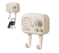 Support mural pour clés - Organisateur de clés, Crochet de rangement pour l'entrée, Étagère de rangement pour souvenirs audio avec volume réglable, Station de suspension compacte pour le H