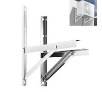 Support Mural pour Climatiseur, Support Climatiseur Exterieur, Console Murale en Acier Inoxydable Antirouille pour Systèmes de Climatisation, Capacité Maximale de 500 KG(48x41x33cm)