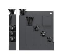 Support mural pour colliers de serrage - Organisateur Garage 6 Poches - Stockage Attaches-Câbles Électriques - Pour Installateurs Locataires Propriétaires Bureau Studio Atelier Garage Dortoir Camping-