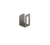 Support mural pour couvercle de casserole en acier inoxydable pour porte de placard de cuisine sans perçage 8 x 5,3 x 4,5 cm (gris)