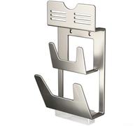Support mural pour couvercle de casserole pour porte d'armoire de cuisine, support de rangement en aluminium robuste pour couvercles de 15,2 à 33 cm, étagère non perforée peu encombrante avec angle