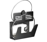 Support mural pour couvercles de casseroles de cuisine, 20 cm x 34,5 cm, en aluminium non perforé, rangement peu encombrant pour couvercles, 15,2 à 33 cm (A)