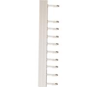 Support mural pour crochets de cuisine Space Aluminium Kitchen Utensils Hanger Punch Free Spoon Shovel Chopping Board Storage Rack White 10 Hooks 50cm
