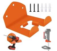 Support Mural pour Débroussailleuse à Gazon, Support Outils Jardin, Support de Débroussailleuse, avec Vis Assorties, pour Débroussailleuses et Outils de Jardin-Orange