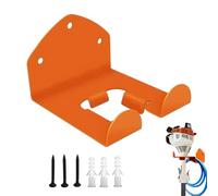 Support Mural pour Débroussailleuse Rangement de Outils Jardin Orange Crochets de Rangement pour Garages Jardins Outils Pièces Équipements