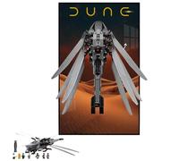 Support mural pour décoration de pièces Le-Go Technic 10327 Royal Dune Ornithopter, pour décorer des pièces ou collectionner, 50 x 80 cm, afficher uniquement le panneau mural (type C)
