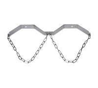 Support mural pour deux bouteilles de CO2, avec chaînette