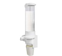 Support mural pour distributeur de - 5,91x3,94x13,98 pouces boîtier en plastique porte-gobelet automatique solution d'organisation peu encombrante, retrait possible d'une seule main, design é