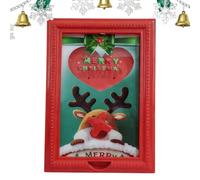 Support mural pour distributeur de bonbons - Décoration de vacances | Distributeur de cadre photo pour décoration de Noël pour chocolat, fondant, nourriture pour animaux domestiques