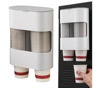 Support mural pour distributeur de tasses : support pour double tuyau, organisateur à traction, vis pour adhésive | Distributeur durable du dispositif de refroidissement eau de Stoc